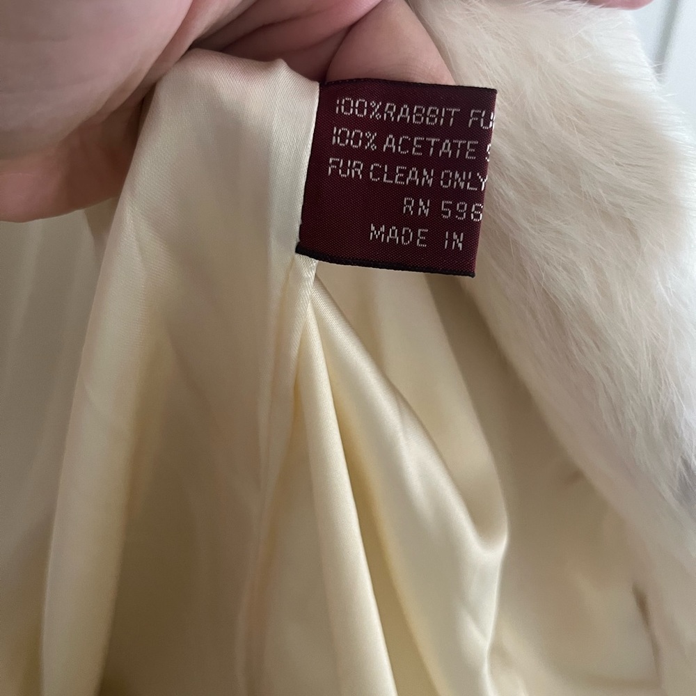 Vintage rabbit fur coat